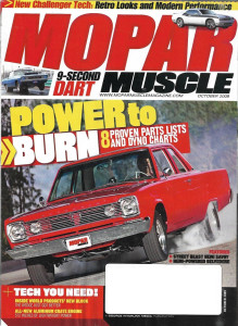 MOPAR MUSCLE 2009 OCT - PROVEN POWER PARTS, NEW WEDGE, 66 HEMI BEV